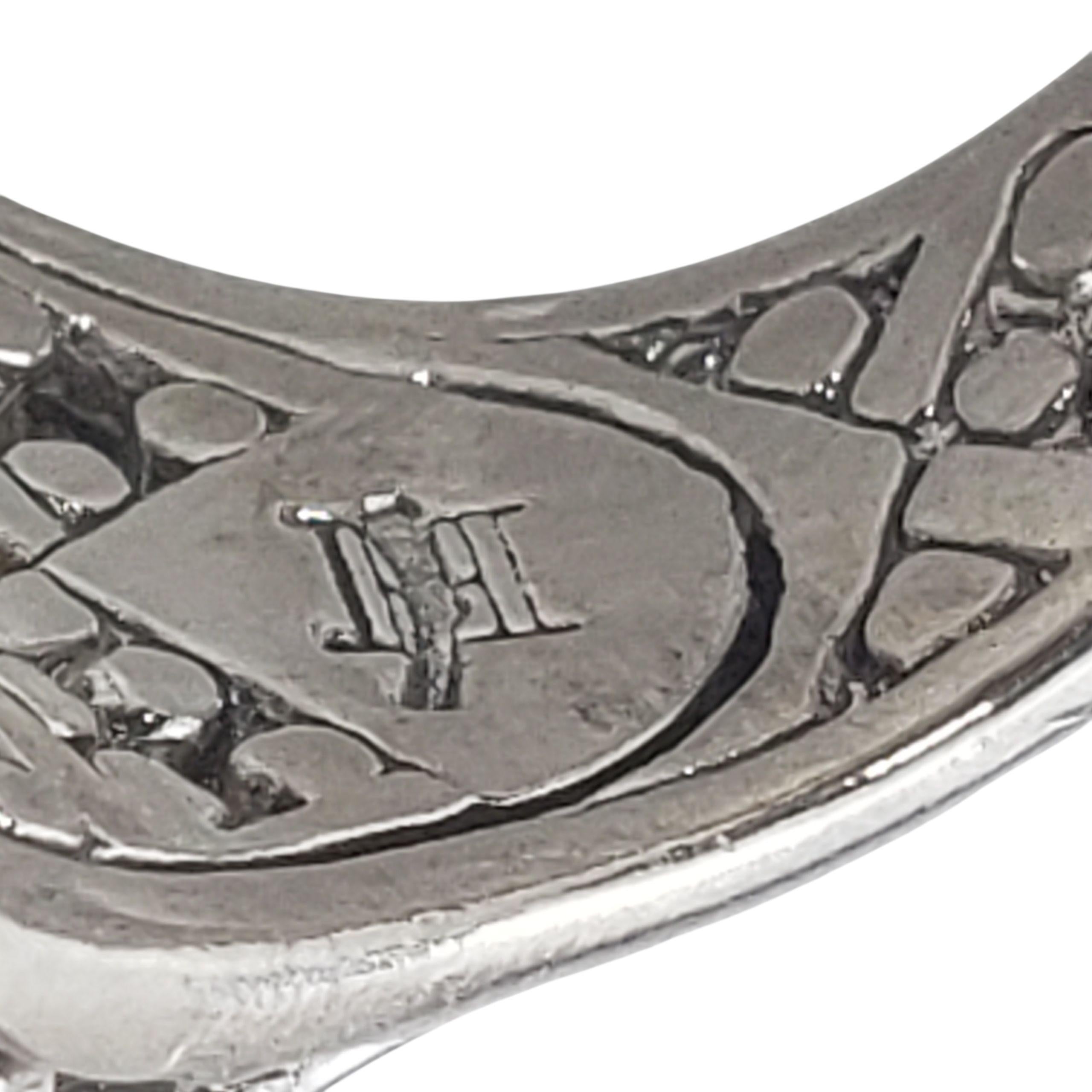 John Hardy Anello in argento sterling e oro giallo 18 carati con quarzo fumé misura 7 #23352 in vendita 1