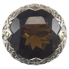 John Hardy Sterling Silber und 18K Gelbgold Rauchquarz Ring Größe 7 #23352 John Hardy Sterling Silber und 18K Gelbgold Rauchquarz Ring Größe 7 #23352