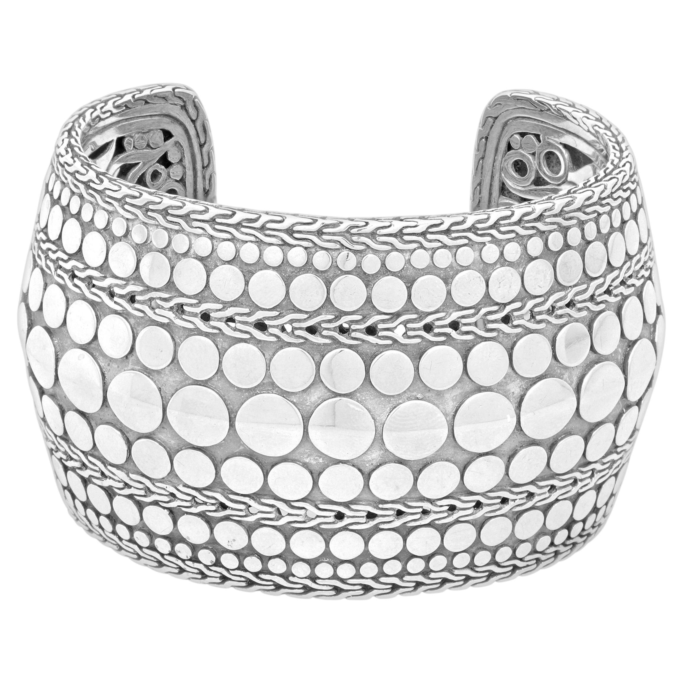 Bracelet manchette « Ayu Dot » en argent sterling de John Hardy, 5,0"