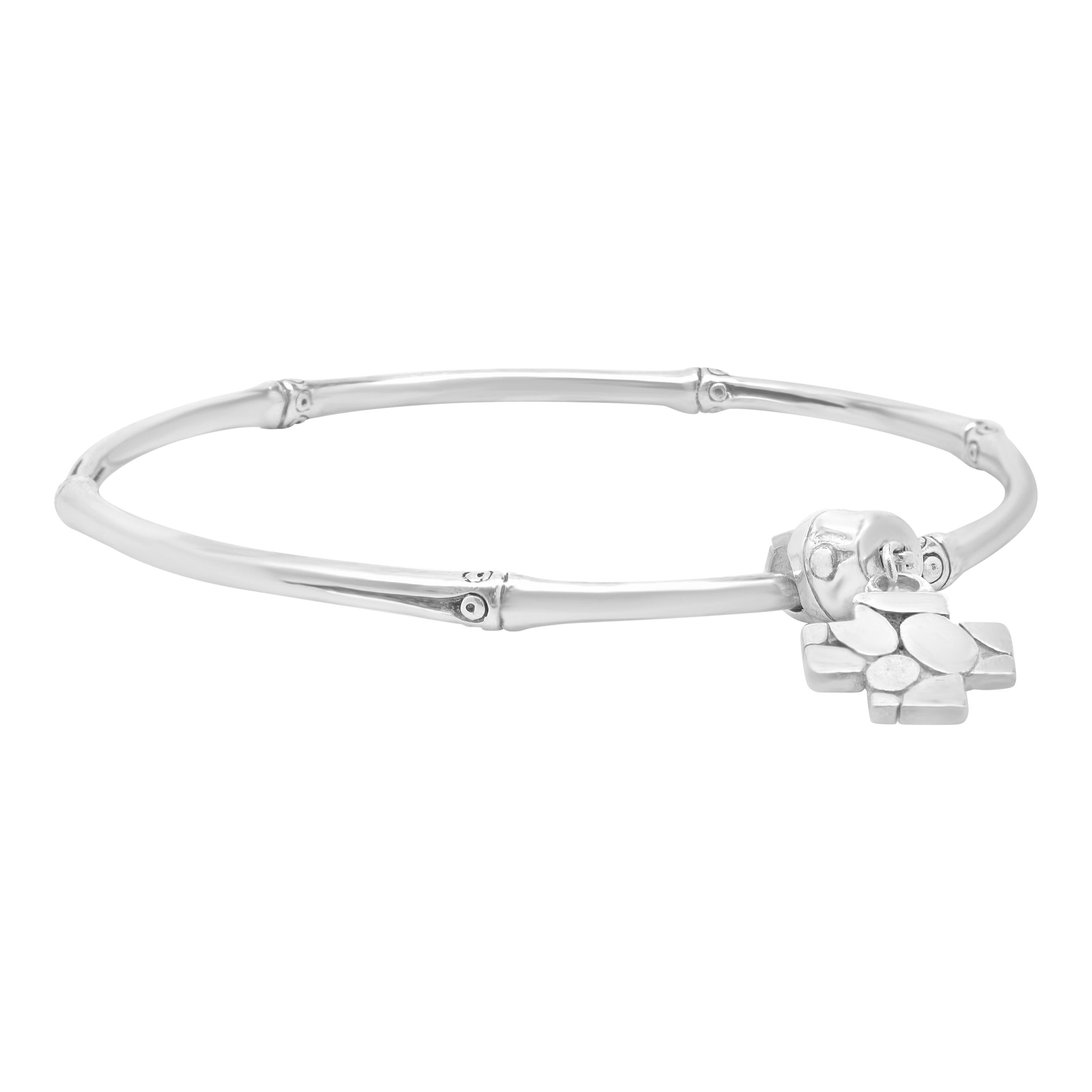 John Hardy Sterlingsilber Bambus Kollektion Kreuzarmband im Angebot