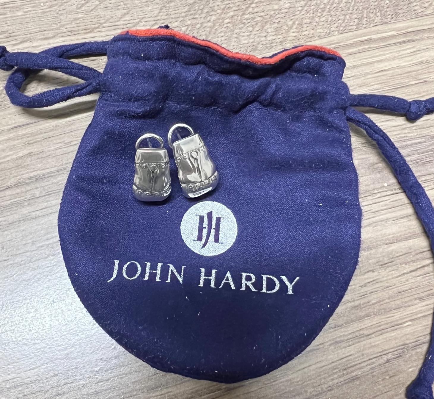 Women's John Hardy Sterling Silver Bamboo Earrings For Sale
