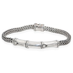 John Hardy Sterling Silver Bamboo Hoop Earrings & Bracelet Set