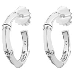 John Hardy Sterling Silver Bamboo Hoop Earrings