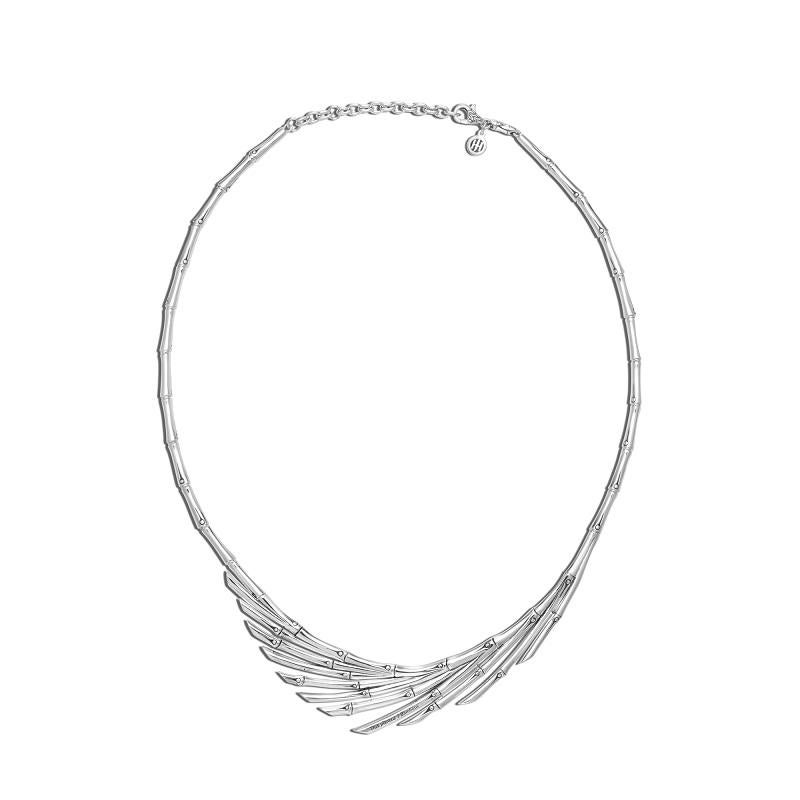 Embody strength and resilience when you wear this sterling silver bamboo inspired necklace by John Hardy. A portion of the proceeds from this piece and the rest of the Bamboo Collection goes toward planting Bamboo seeds in rural Indonesia.

Sterling