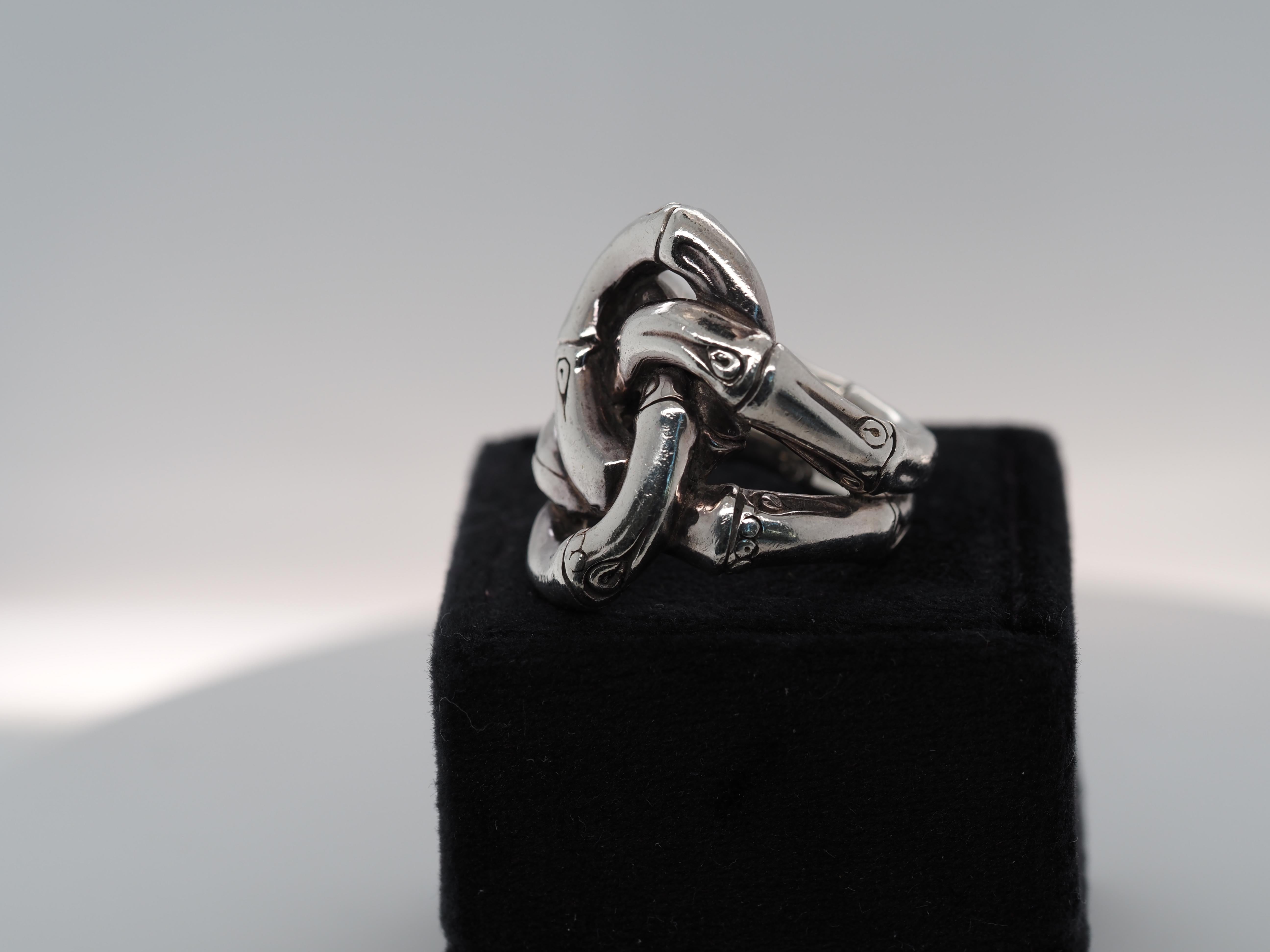 Item Details:
Maker: John Hardy
Ring Size: 7.25
Metal Type: Sterling Silver [Hallmarked, and Tested]
Weight: 21.9 grams
‌
Band Width: 7.0 mm
Condition: Excellent