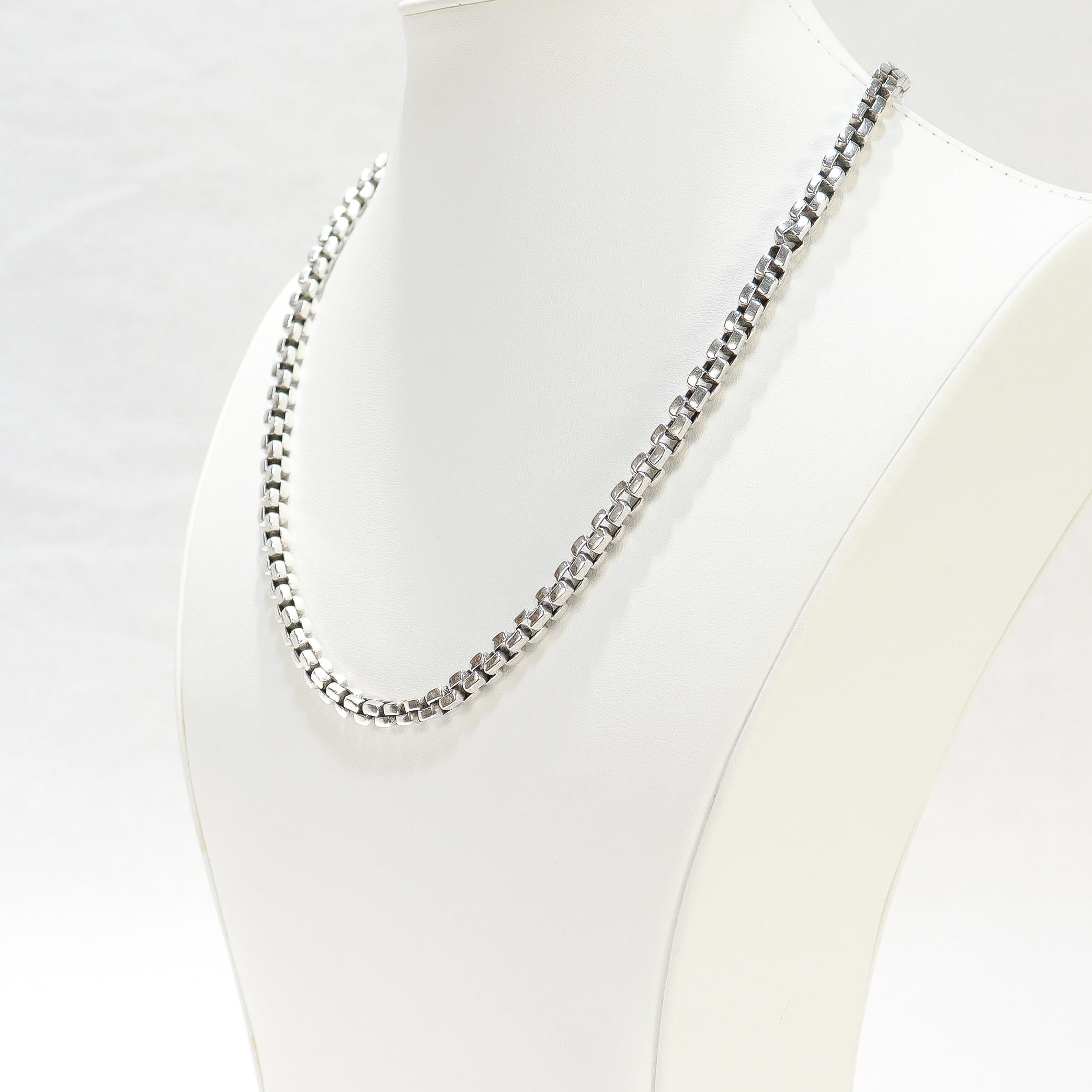 Collar de cadena en caja de plata de ley John Hardy, 6MM en venta 6