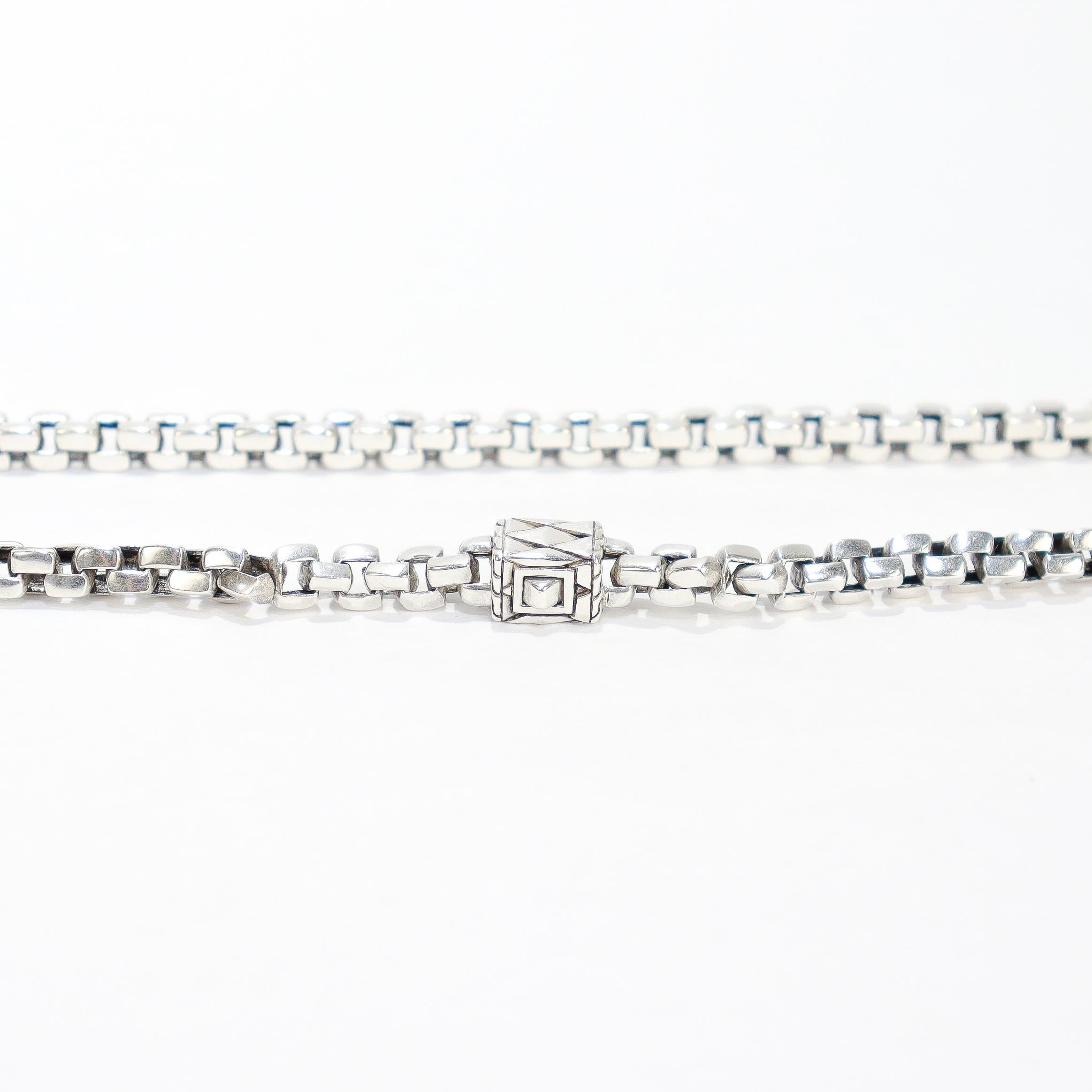 Collar de cadena en caja de plata de ley John Hardy, 6MM en venta 8