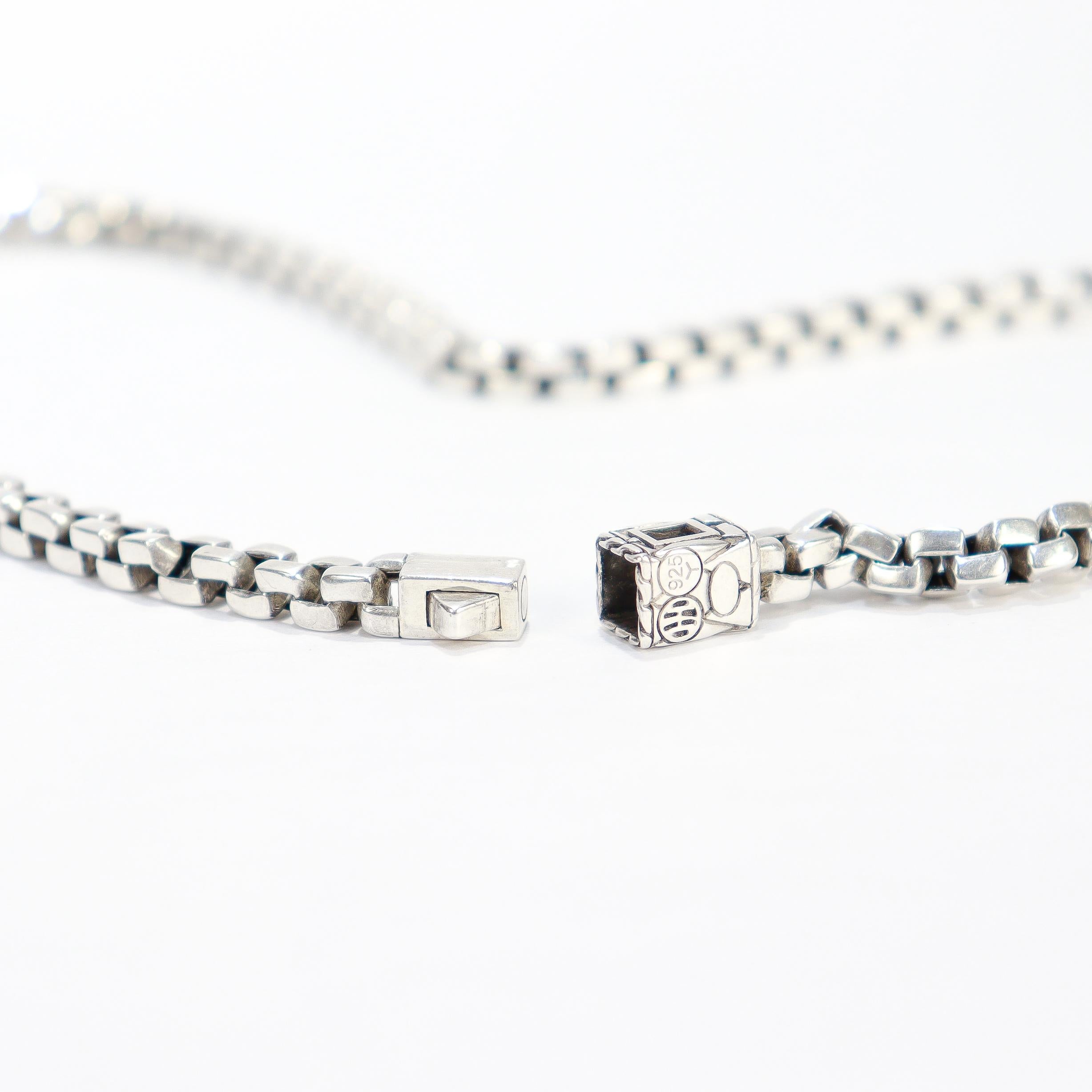 Collar de cadena en caja de plata de ley John Hardy, 6MM en venta 10