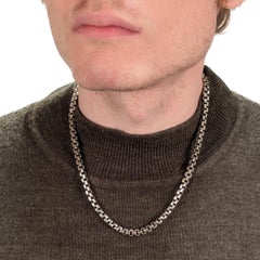 Collar de cadena en caja de plata de ley John Hardy, 6MM