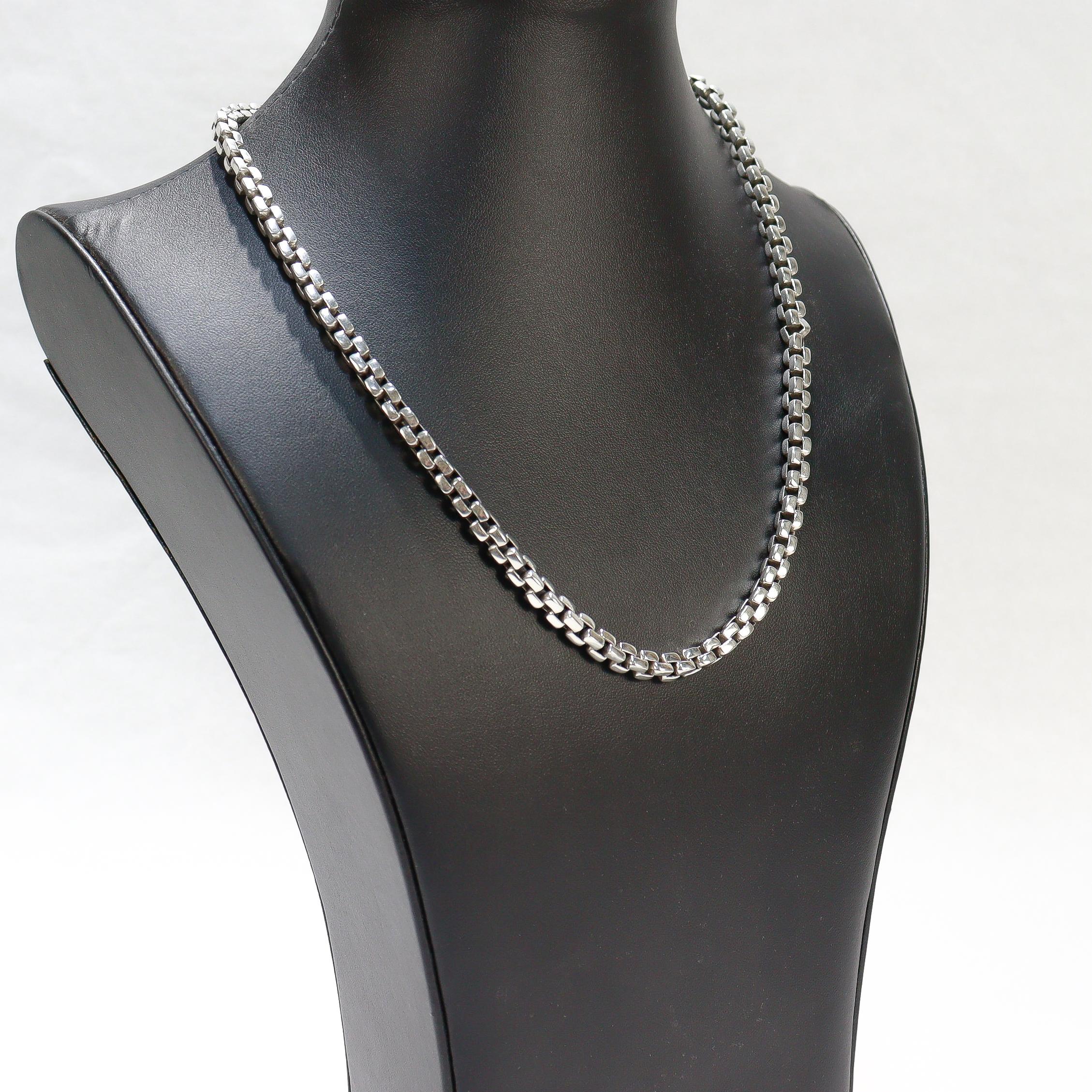 Collar de cadena en caja de plata de ley John Hardy, 6MM en venta 3