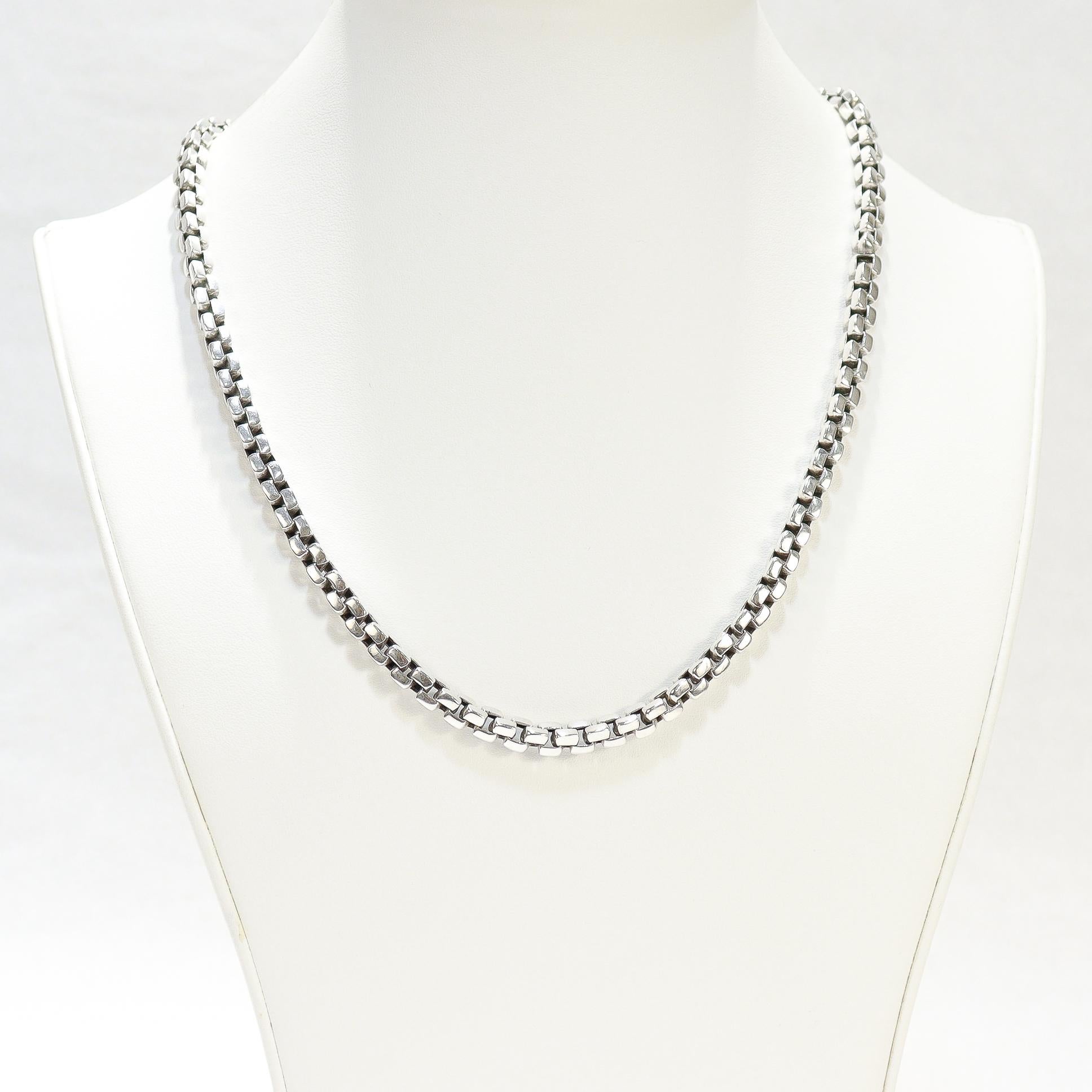 Collar de cadena en caja de plata de ley John Hardy, 6MM en venta 4
