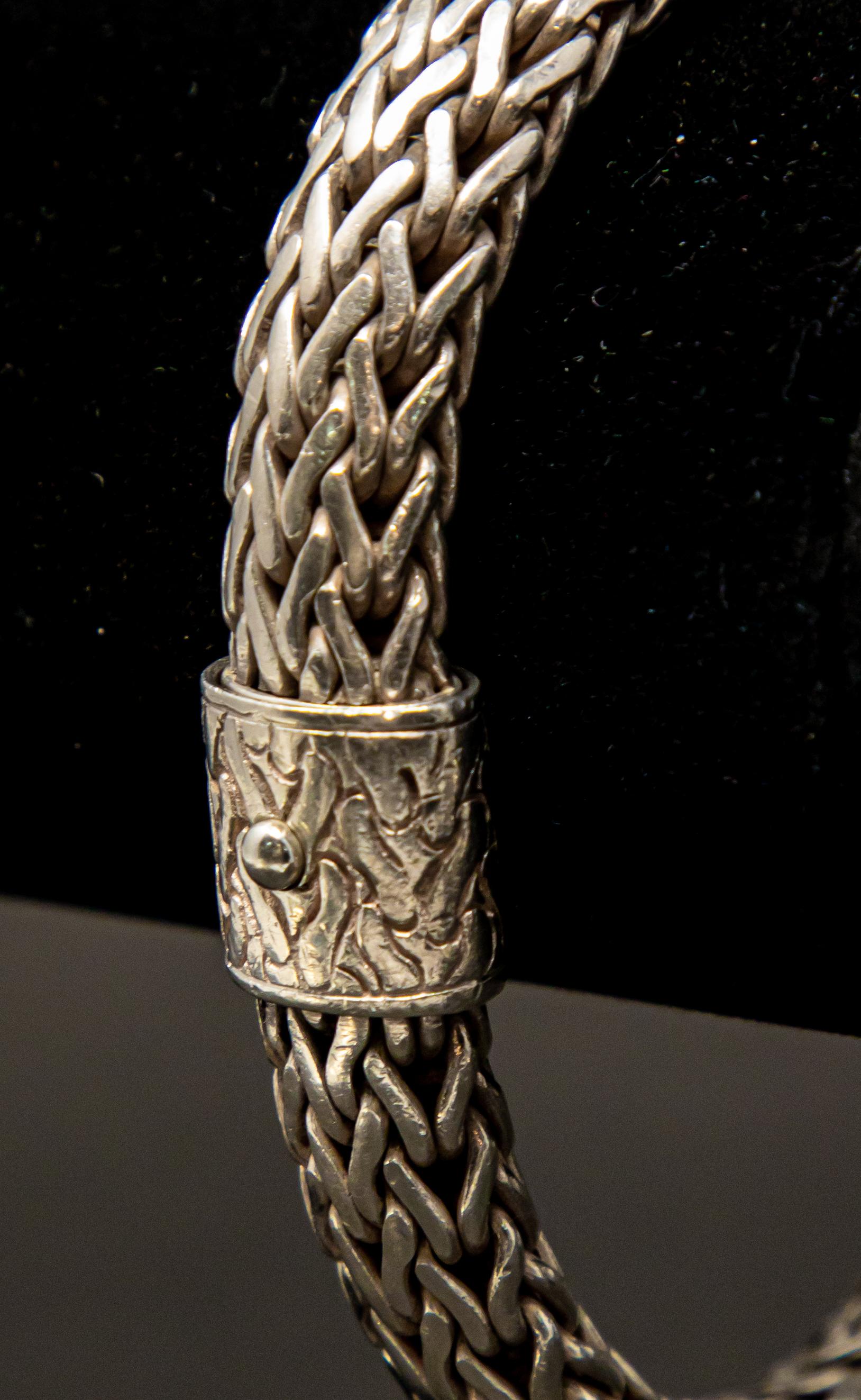 Metalwork John Hardy Sterling Silver Bracelet For Sale