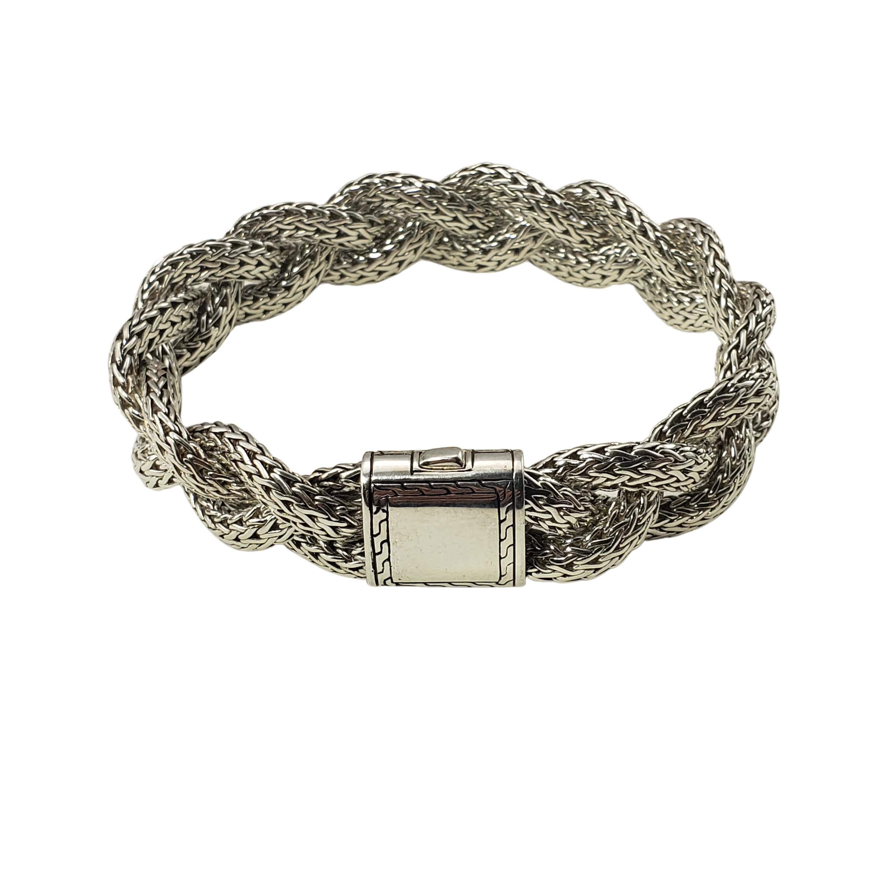 braided sterling silver bracelet