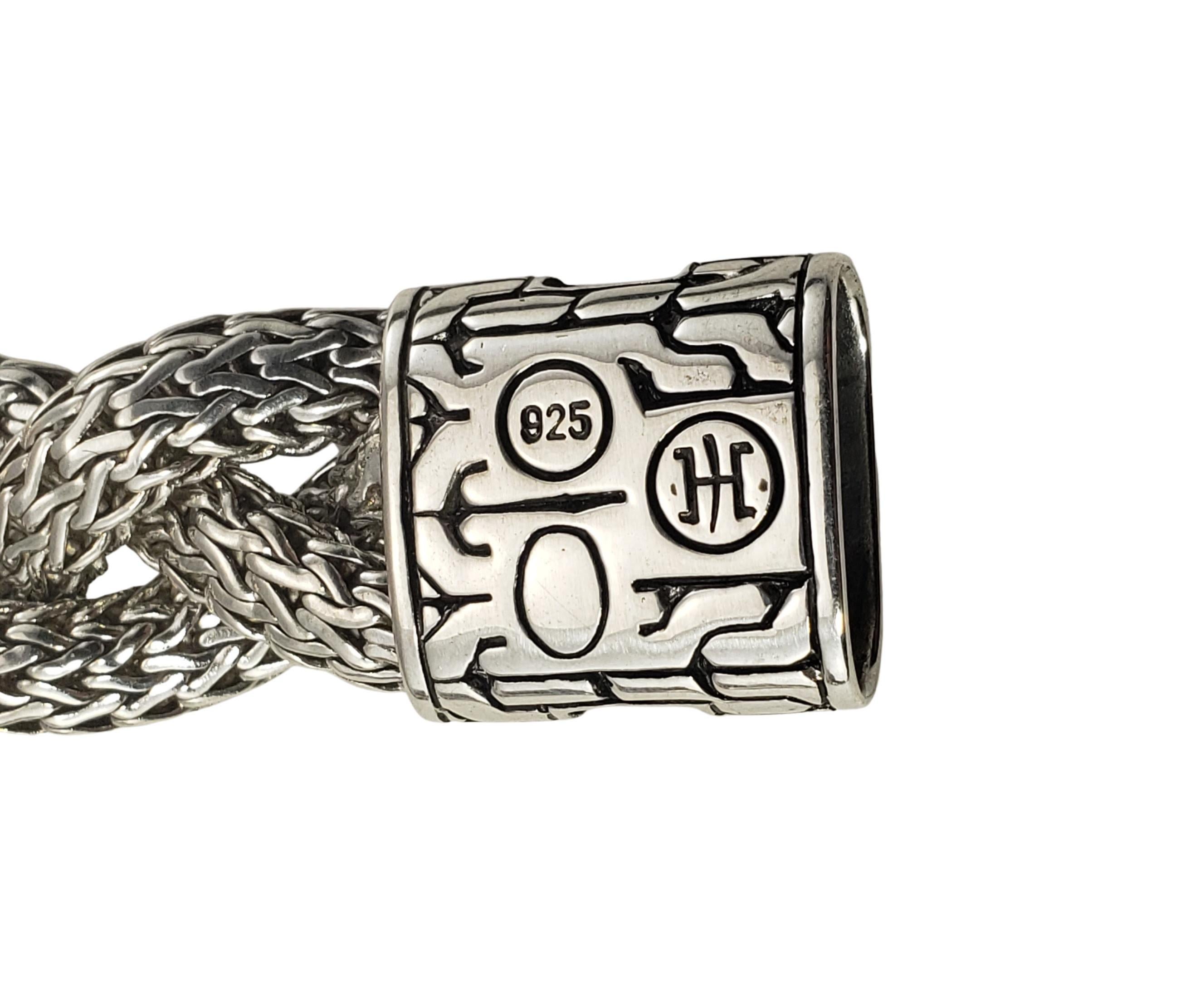 John Hardy Sterling Silver Braided Bracelet In Good Condition In Washington Depot, CT