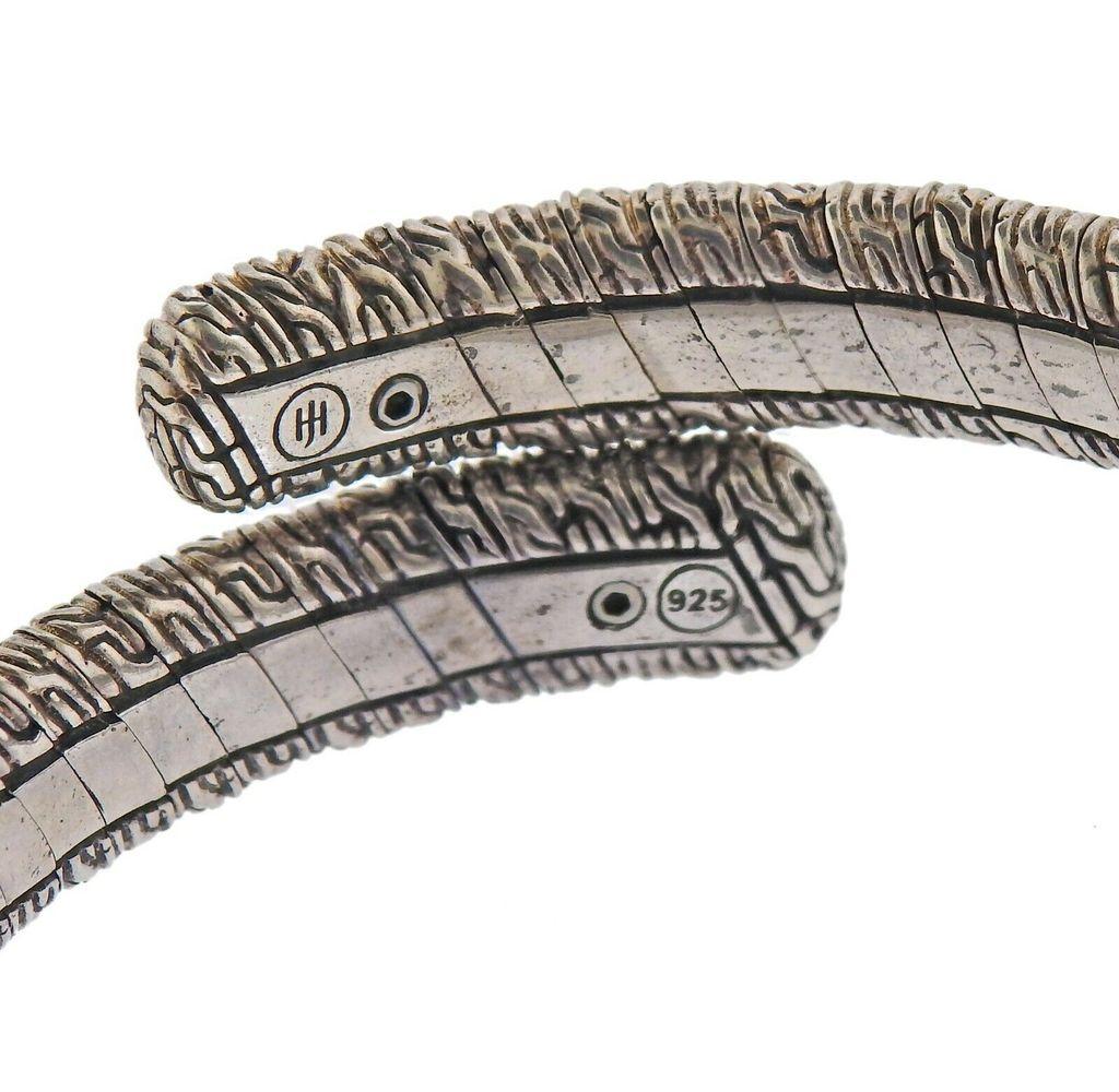 Women's John Hardy Sterling Silver Bypass Bracelet For Sale