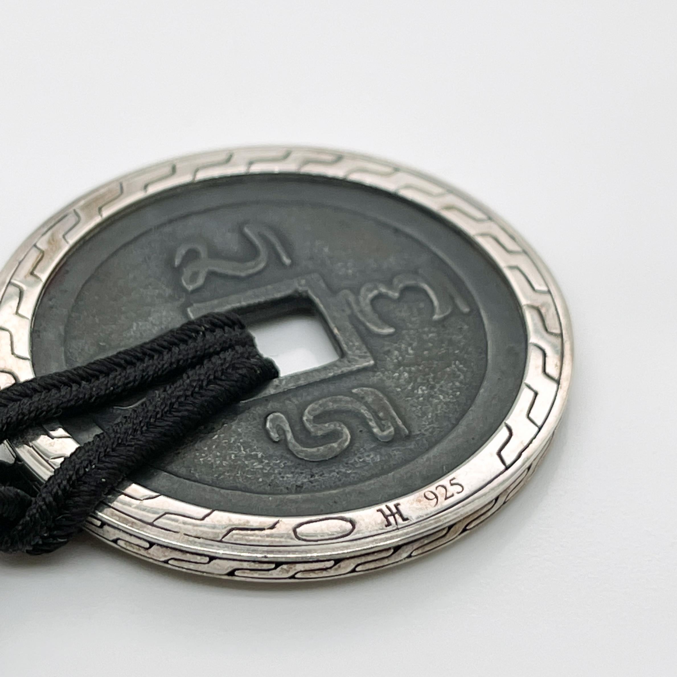 John Hardy Sterlingsilber Klassische antike Münze Amulet oder Halskette 1