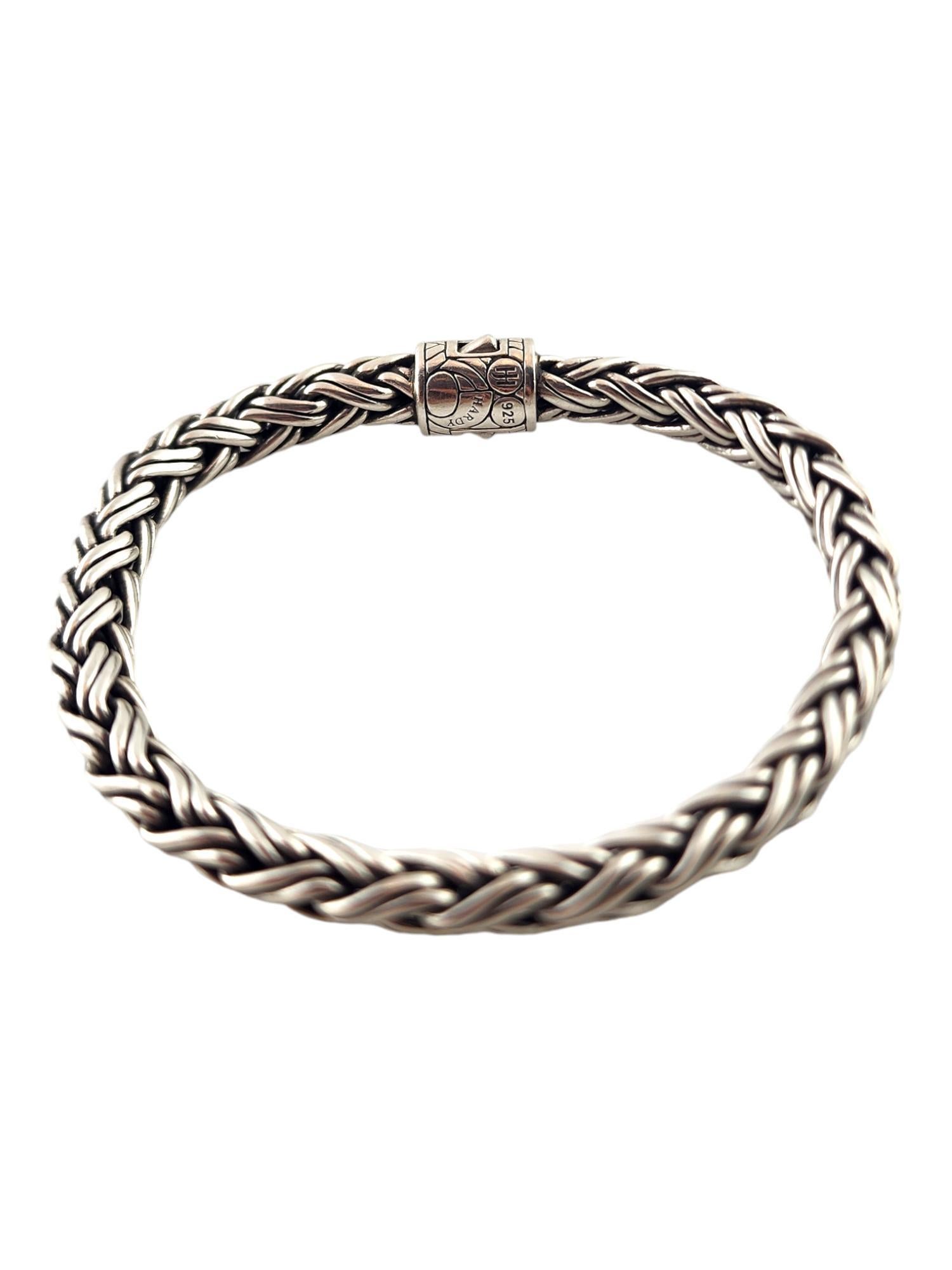 Contemporary John Hardy Sterling Silver Classic Black Sapphire Chain Bracelet #18599