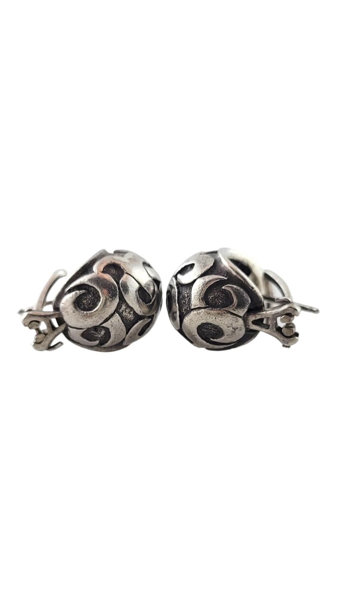 John Hardy Sterling Silver Cuff Earrings #17397 In Good Condition In Washington Depot, CT