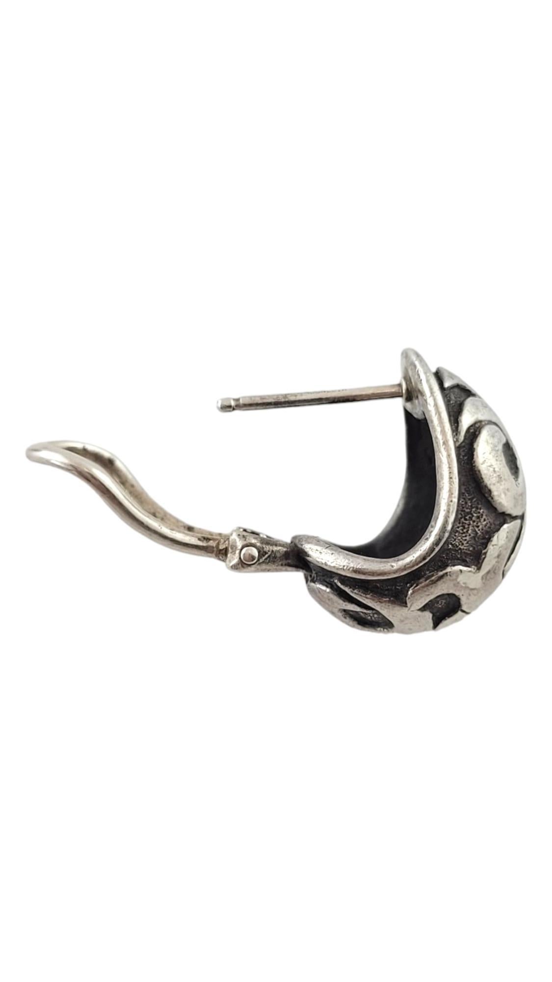 John Hardy Sterling Silver Cuff Earrings #17397 1