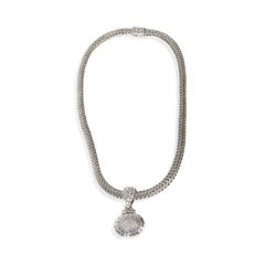 John Hardy Sterling Silver Diamond Classic Chain Necklace