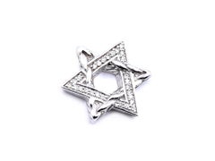 John Hardy Pendentif étoile de David en argent sterling et diamants