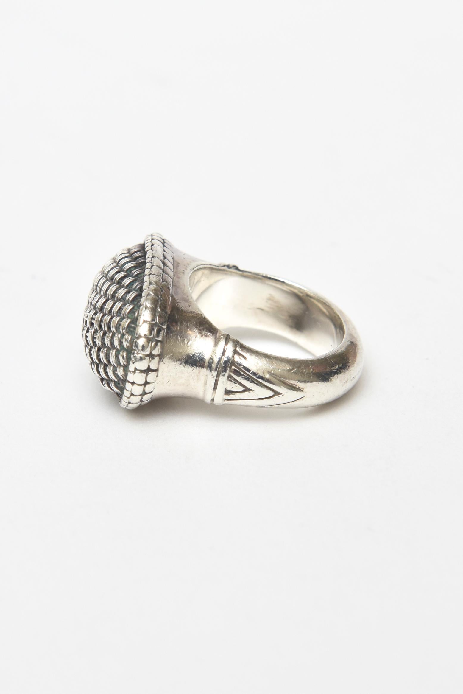 John Hardy Sterling Silver Dome Ring 5