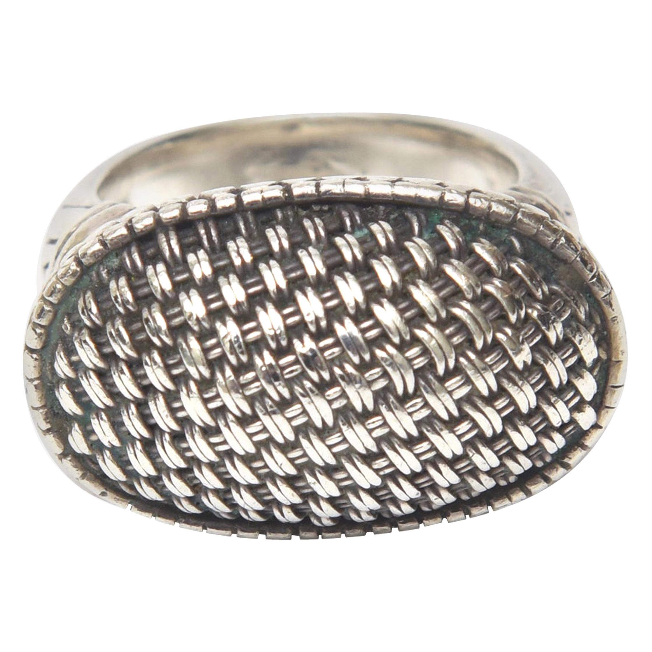 John Hardy Sterling Silver Dome Ring