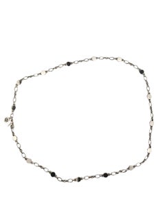 John Hardy Sterling Silver Dot Disc Station Necklace #23654