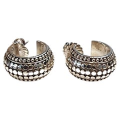 John Hardy Sterling Silver Dot Hoop Earrings #25314