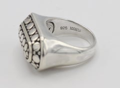 John Hardy Sterling Silver Dot Oval Ring