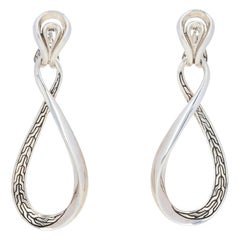 John Hardy Sterling Silver Earrings, 925 Asli Classic Chain Link Drop