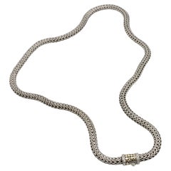 John Hardy Sterling Silver & Gold Classic Chain Dot Clasp Necklace