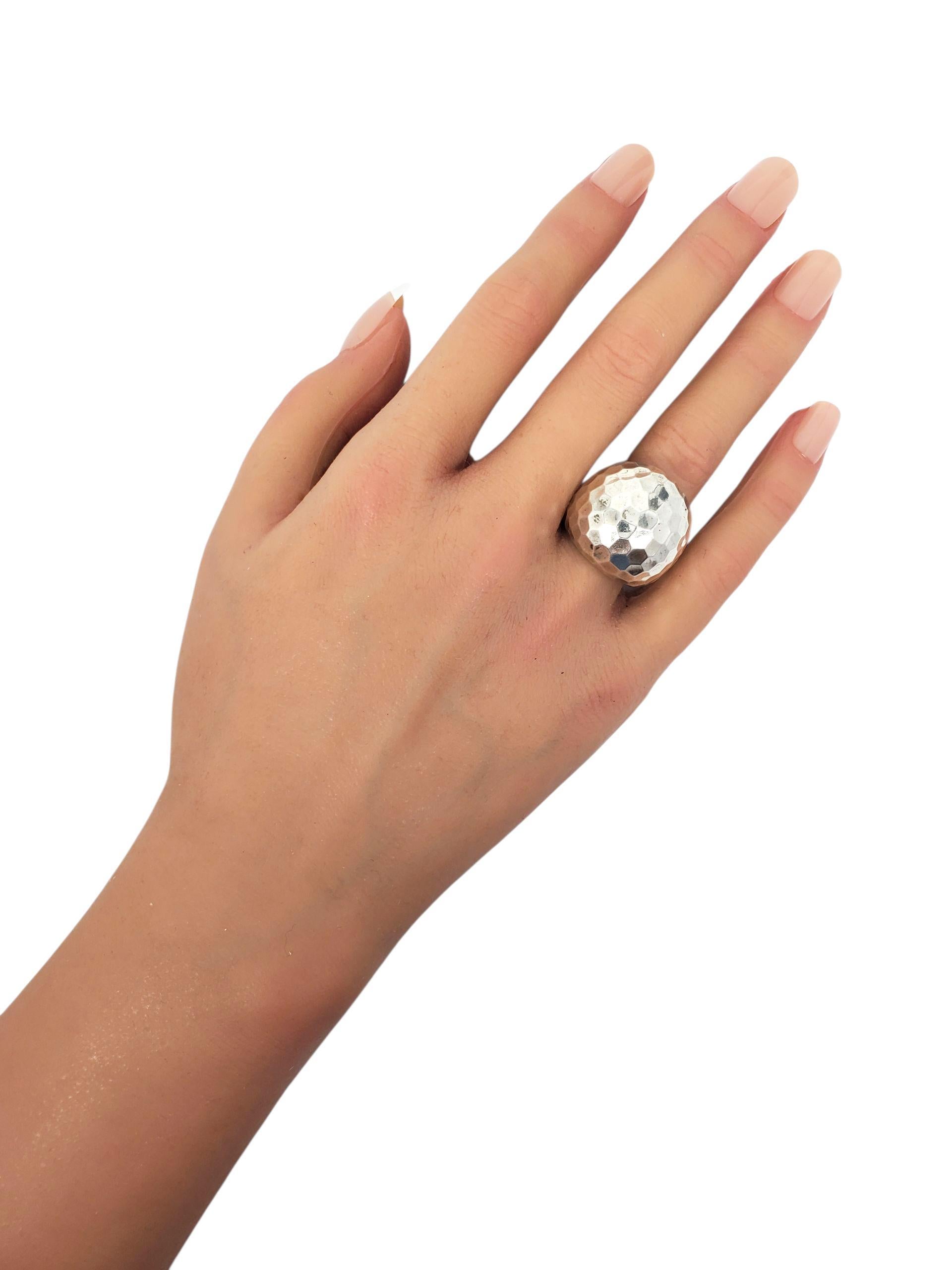 John Hardy Anello a cupola in argento martellato misura 7,25 #23608 in vendita 3