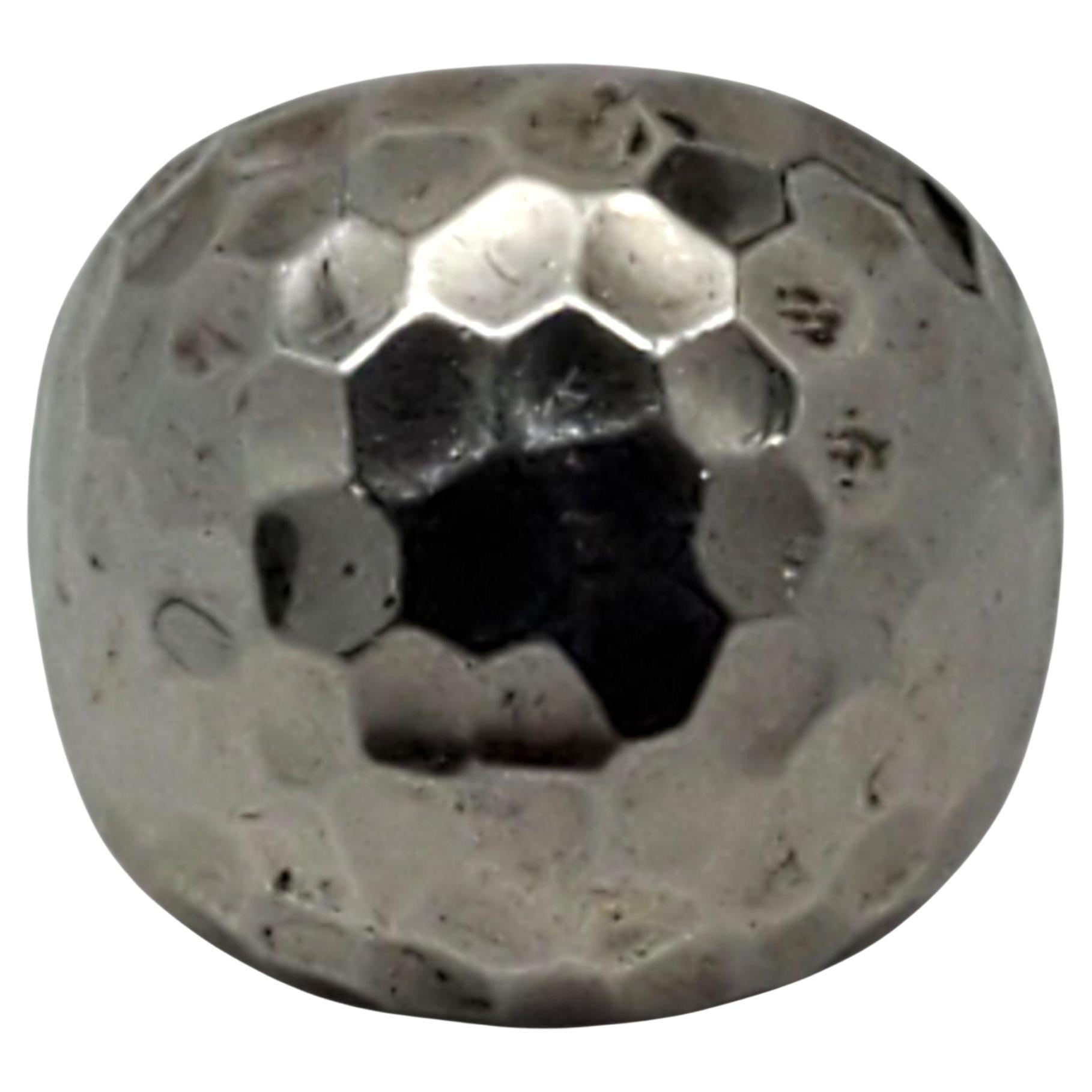 John Hardy Anello a cupola in argento martellato misura 7,25 #23608 in vendita