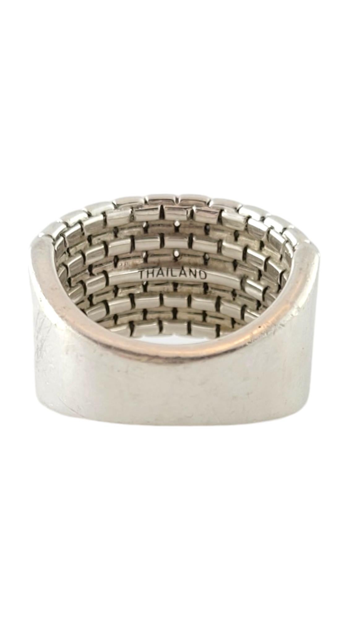 John Hardy Sterling Silver JAi Box Chain Band Size 7 #17501 In Good Condition In Washington Depot, CT