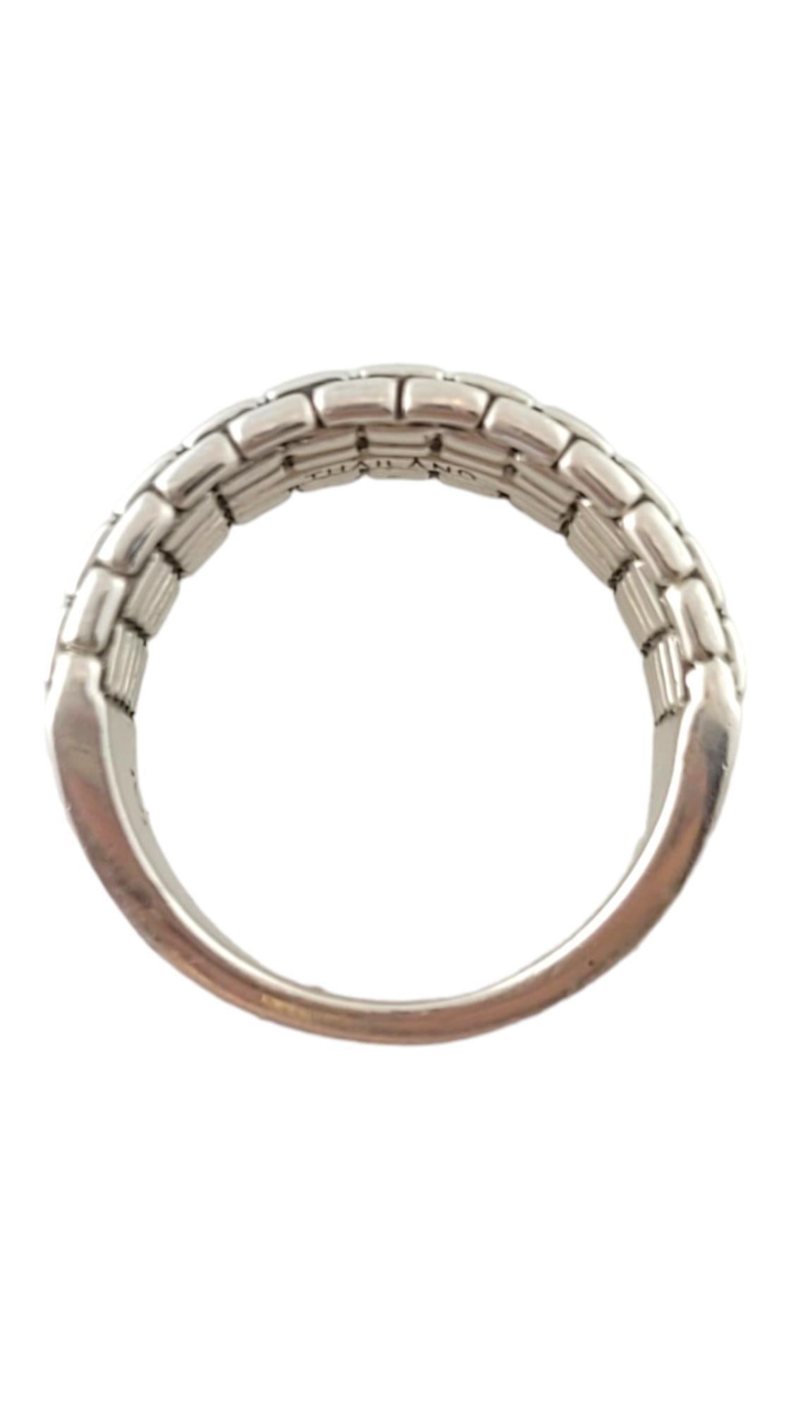 Women's John Hardy Sterling Silver JAi Box Chain Band Size 7 #17501