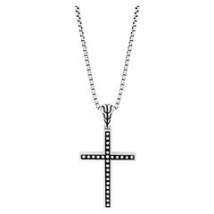 Colgante Cruz de Jawan de plata de ley John Hardy NB999653X20