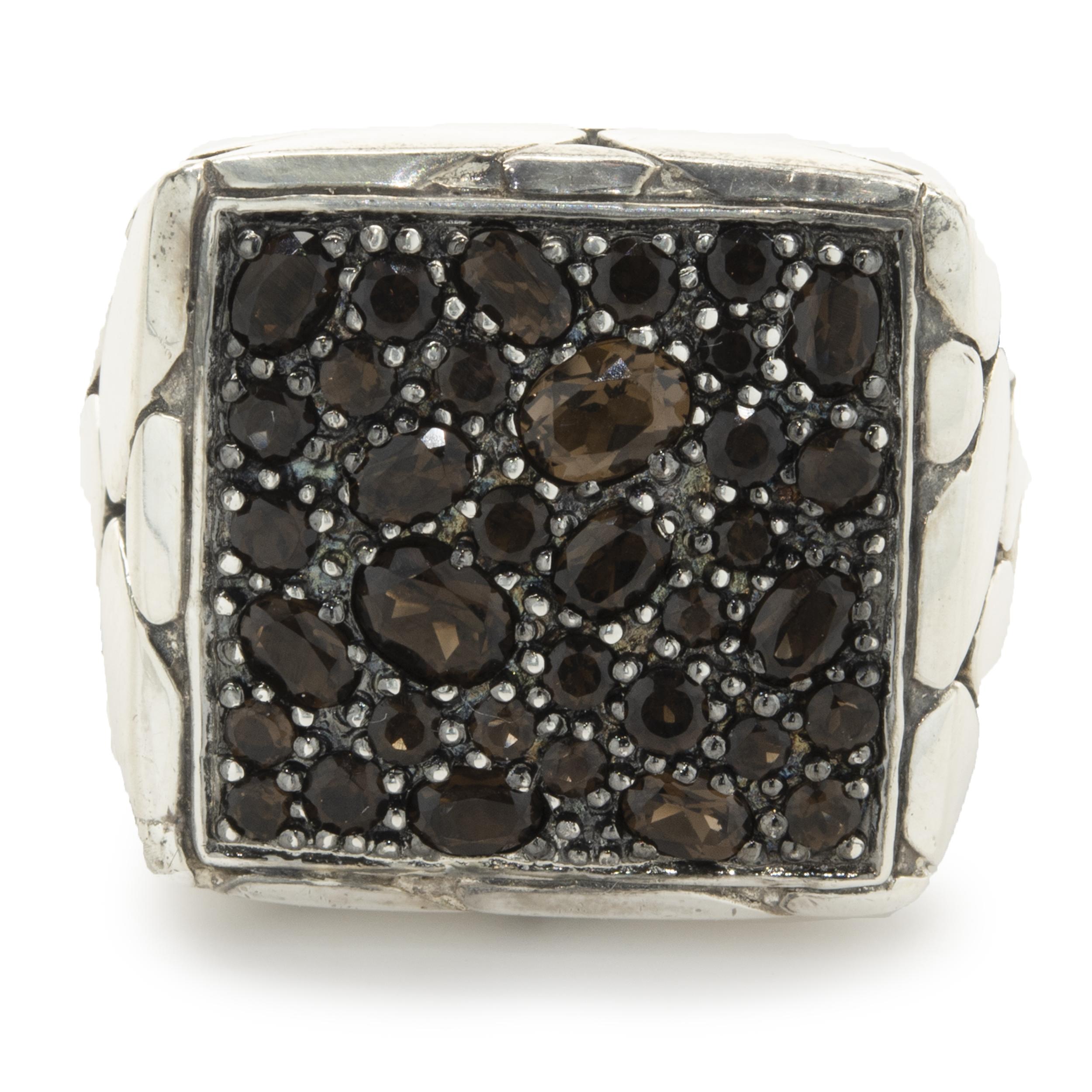 Designer: John Hardy
Material: Sterling Silver
Dimensions: ring measures 18.50mm
Weight: 17.53 grams