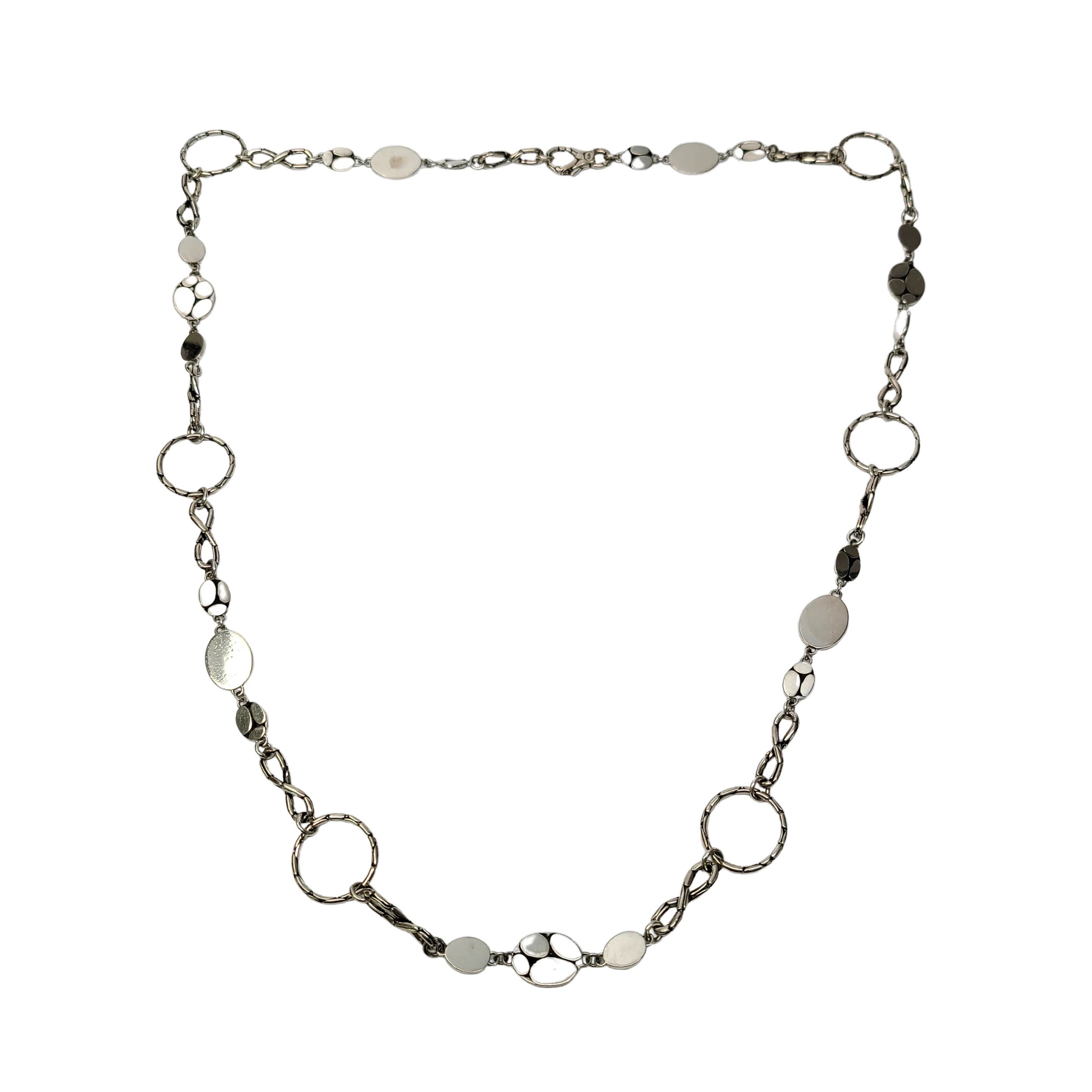 John Hardy Sterling Silver Kali Menari Mixed Station Necklace