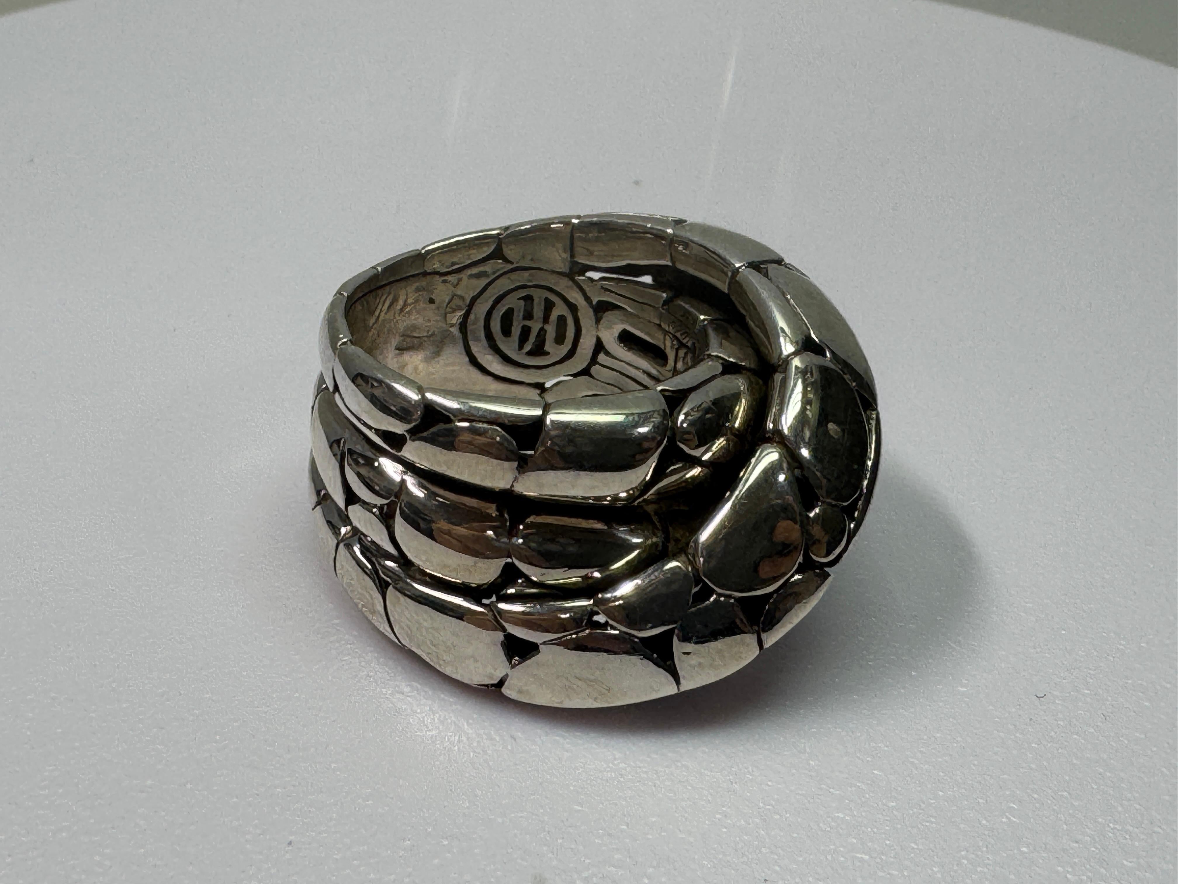 Women's or Men's John Hardy Sterling Silver Kali Twist Ring For Sale