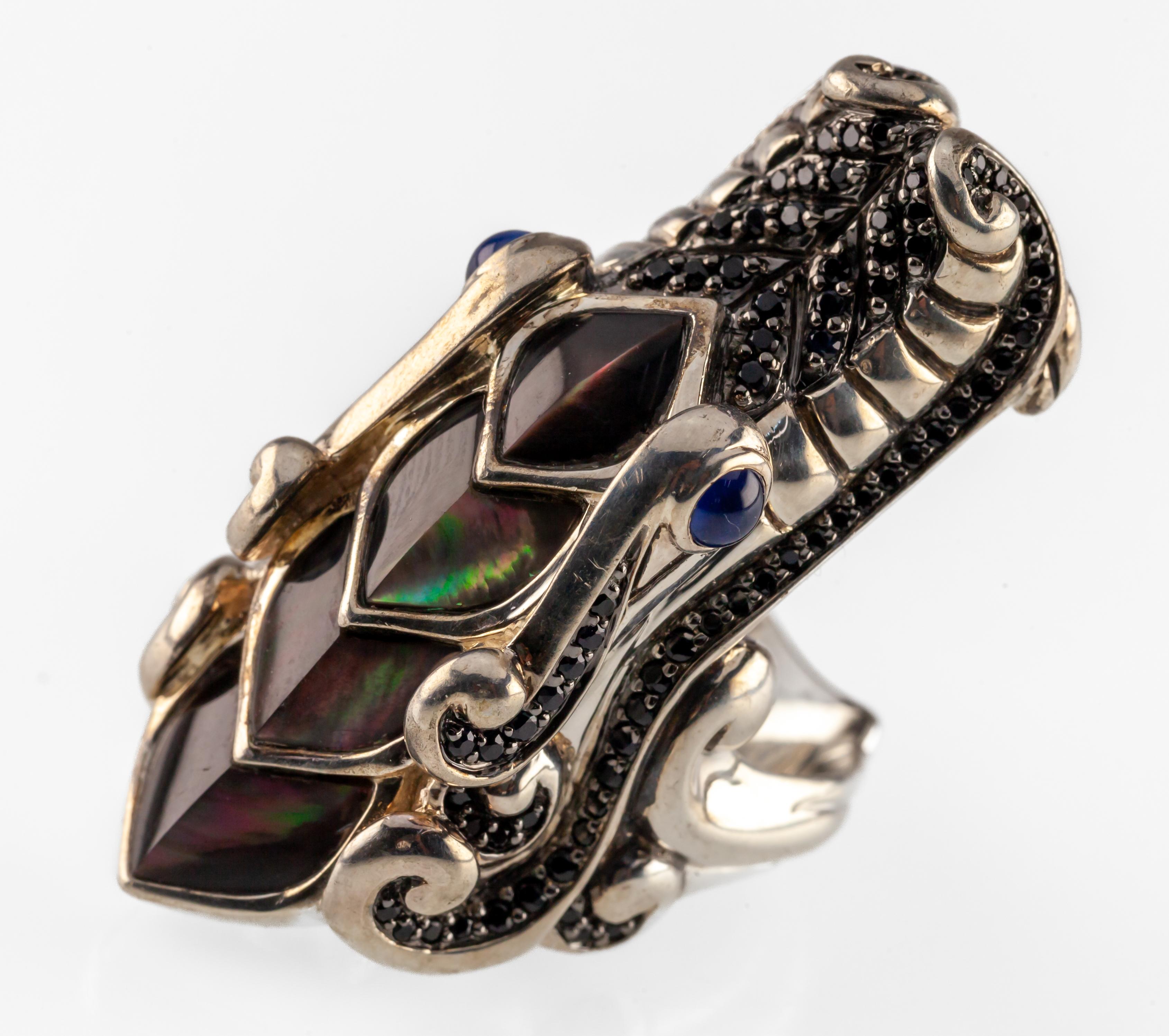 Anillo Dragón Naga Leyendas John Hardy de plata de ley con talla 6,75 en venta 4