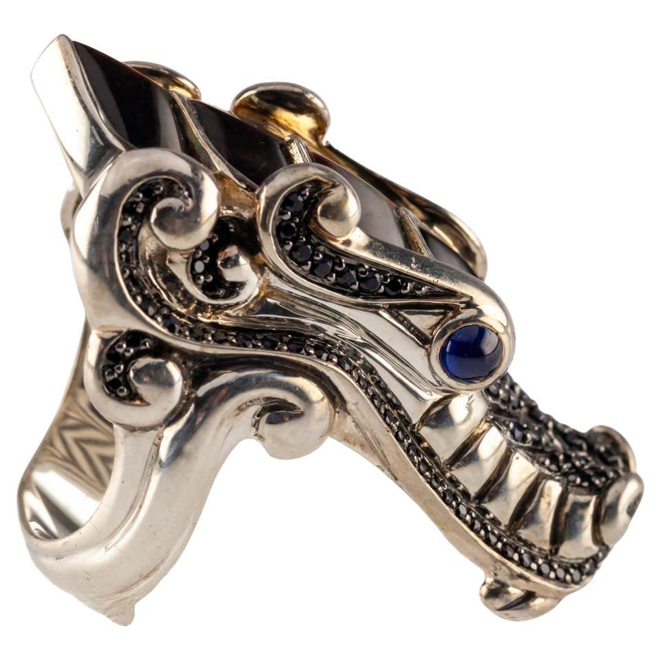 Legend Dragon Rings John Hardy Naga Legend Dragon Band Ring with Rubies Set in 18 Karat ...