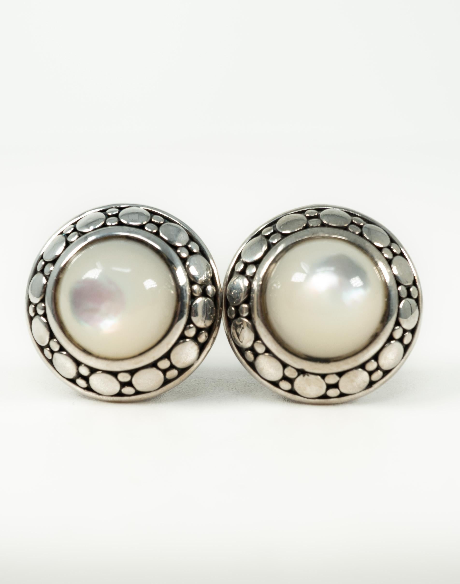 john hardy mother of pearl earrings