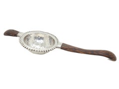 John Hardy, colino da tè in argento sterling e legno di palma