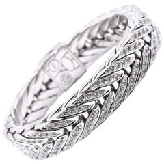 John Hardy Sterling Silver "Raja Collection” Sapphire Modern Chain Bracelet