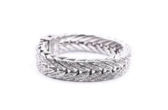 John Hardy Sterling Silver "Raja Collection” Sapphire Modern Chain Bracelet