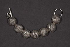 Pulsera de siete discos de plata de ley John Hardy