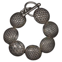 John Hardy Sterling Silver Seven Disc Bracelet