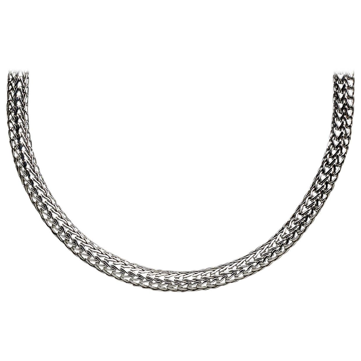 John Hardy Sterling Silver 5mm Classic Woven Chain