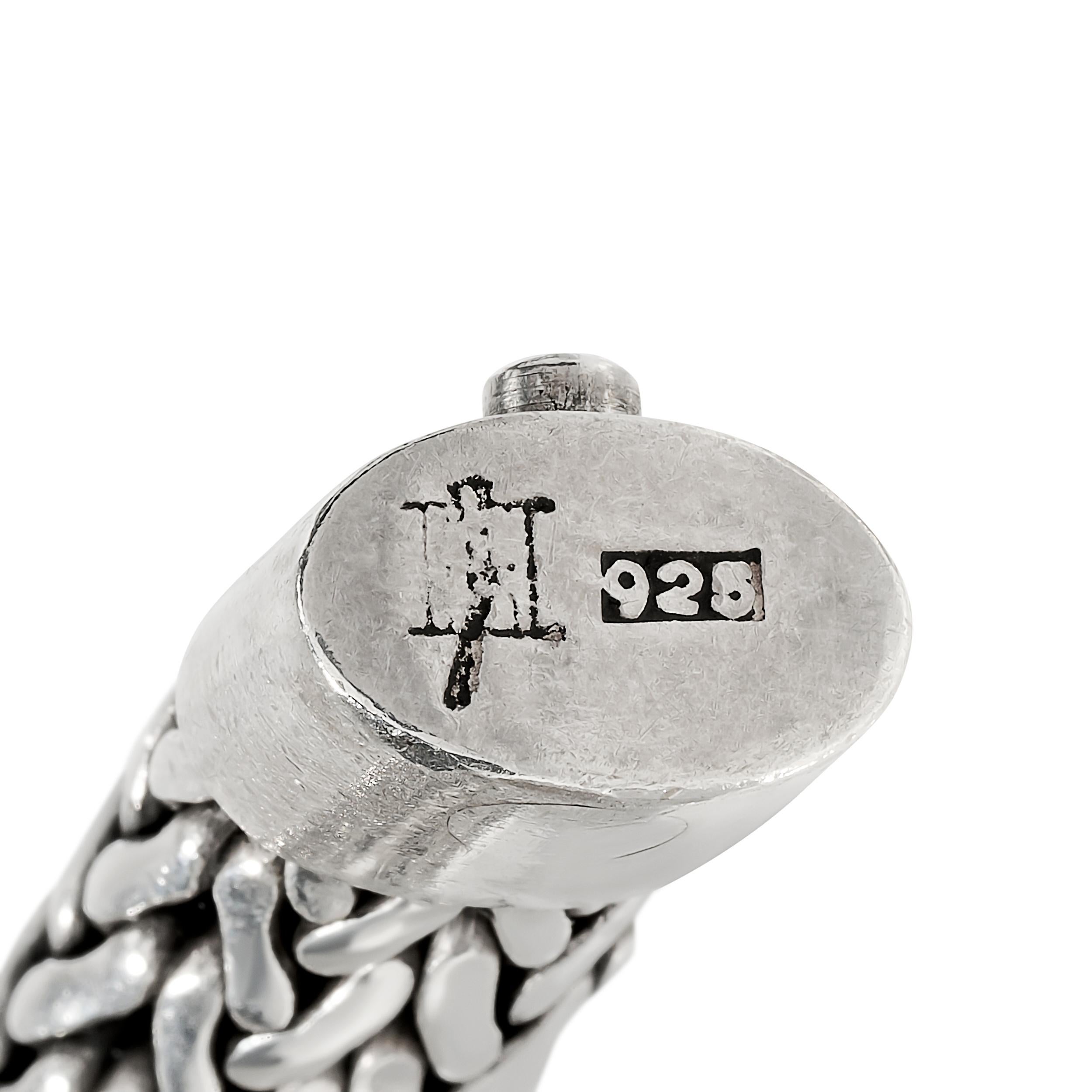 da uomo o donna John Hardy Bracciale a catena larga in argento 925 in vendita